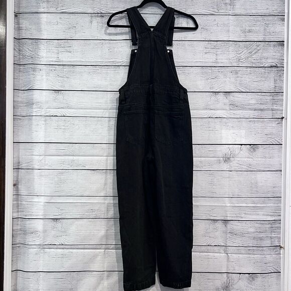 Madewell Straight Leg Overalls Luna Wash Black Denim Size XS Cotton Casual - Picture 3 of 10